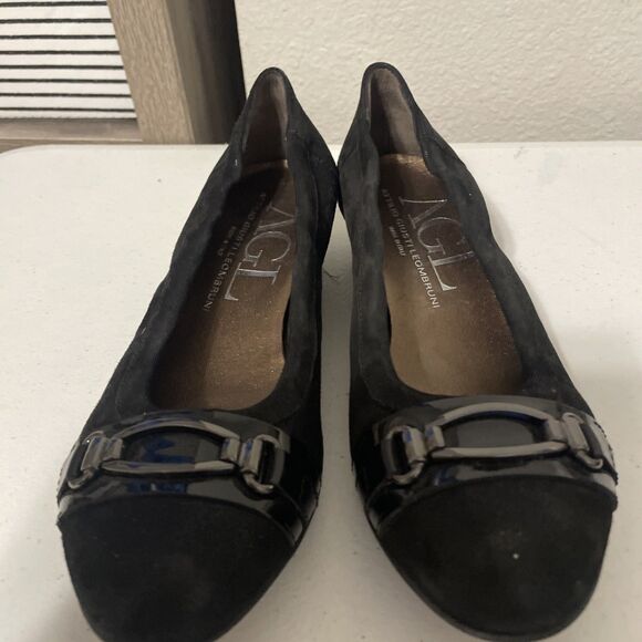 AGL Attilio Giusti Leombruni Ballet Flat Shoes Black/Nero Women’s Sz 6.5 - Picture 14 of 14